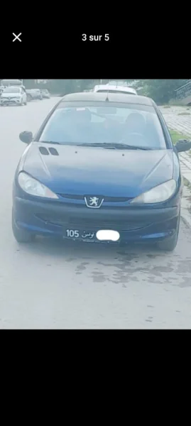 Peugeot 206 2002 Essence 300 000 km Kairouan